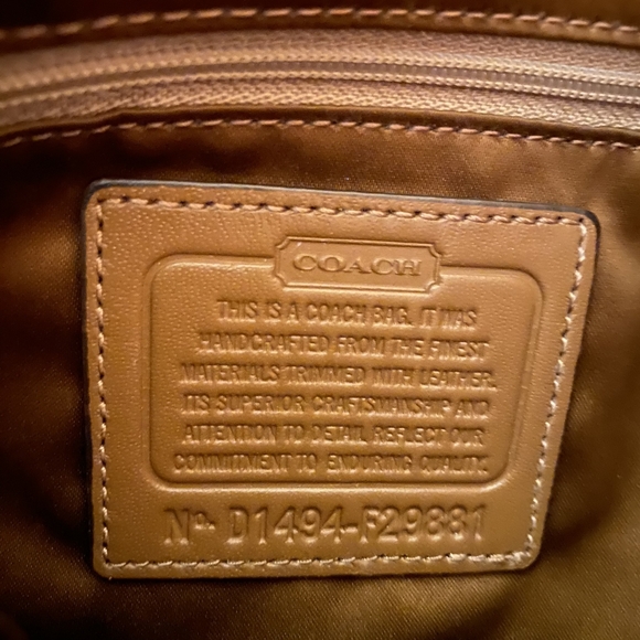 Genuine Coach F29881 Charlie Leather Hobo Front Flap Buckle Purse - Picture 5 of 10